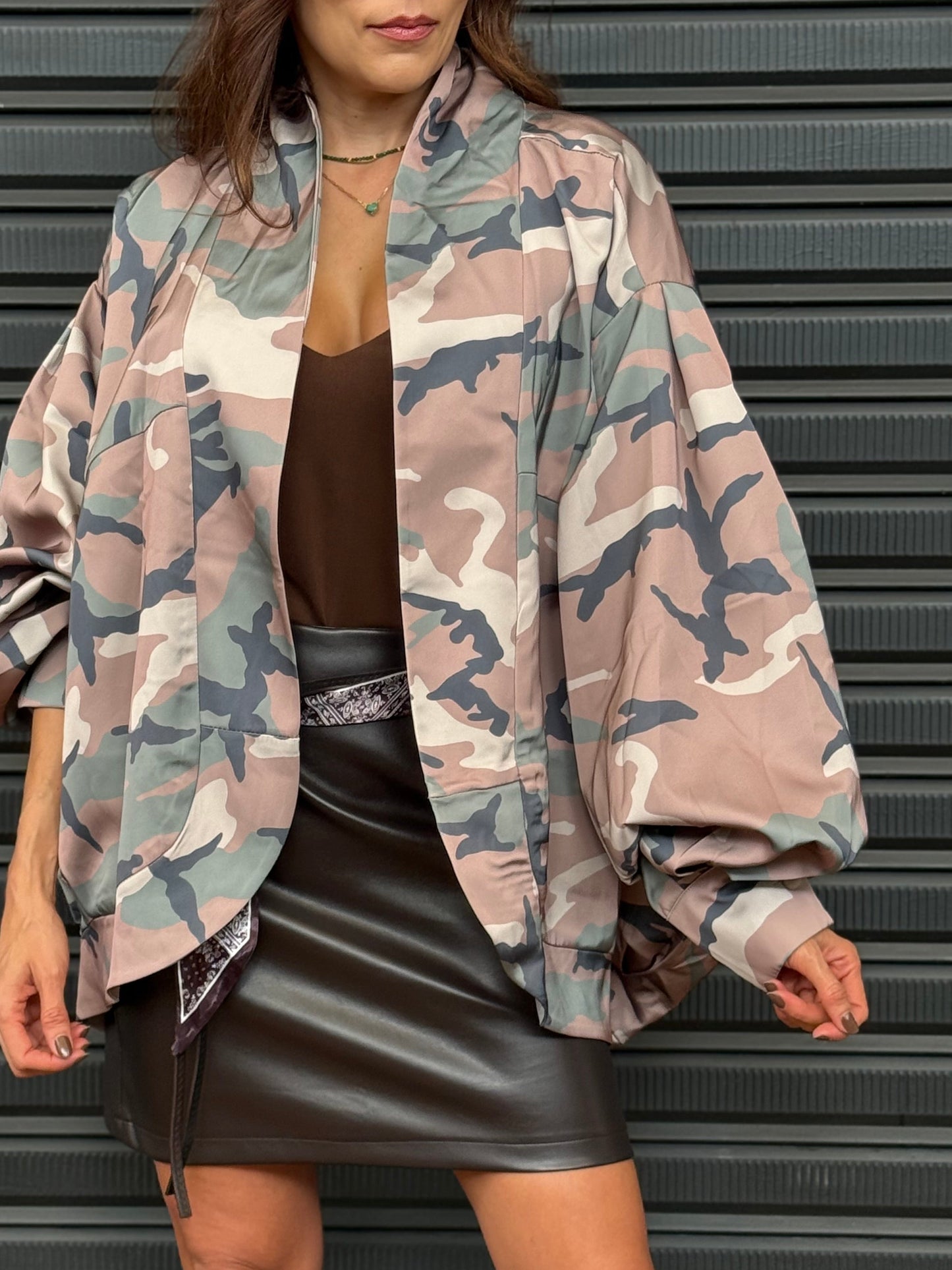 Camo cardigan