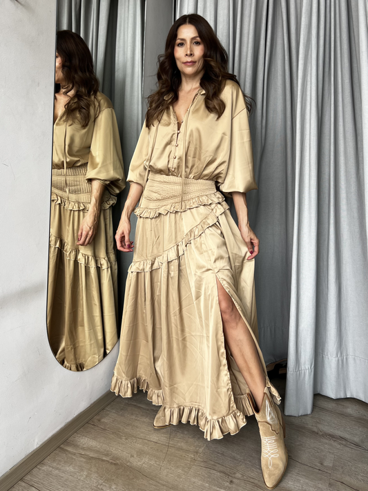 Taupe dress